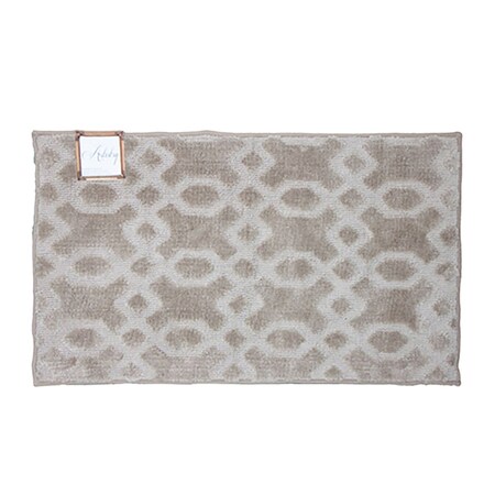 Monarch Brands Artistry Area Rug - Geo Pattern - 27in x 45in, Linen PNP-RA-2745GEO-LN
